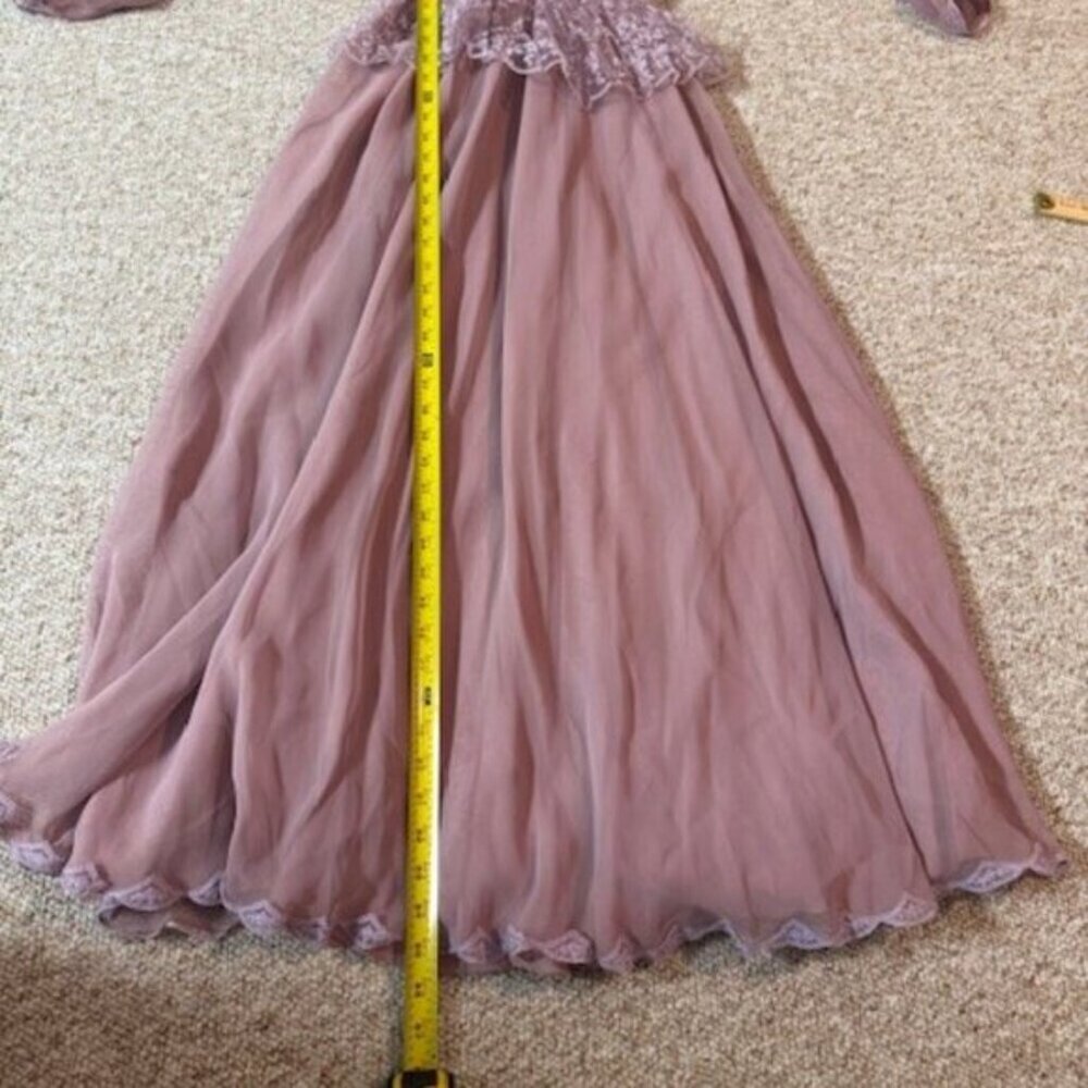 Veiled New York Modest Fashion Long Sleeve Maxi Dress NWT Size 14 Dusty Rose - Picture 10 of 11